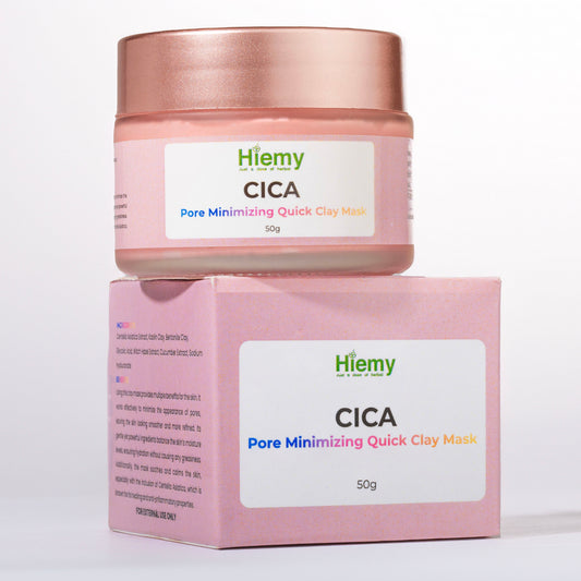 Hiemy Cica Pink Clay Mask For Quick Pore Minimizing | For All Skin Types | (50g)