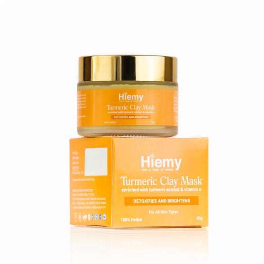 Turmeric Clay Mask For Brightening and Detoxifying (50g)