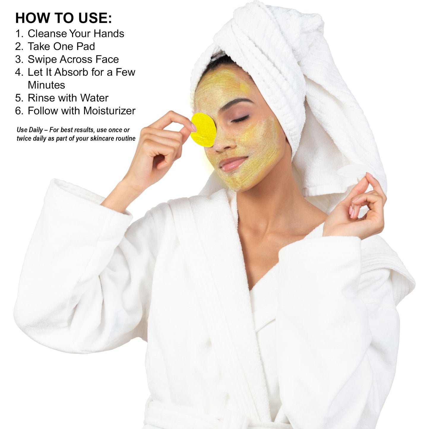 Kojic Acid and Turmeric Cleansing Pads (50Pads)