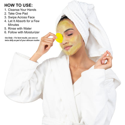 Kojic Acid and Turmeric Cleansing Pads (50Pads)